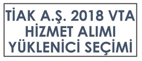 VTA 2018 HİZMET ALIMI