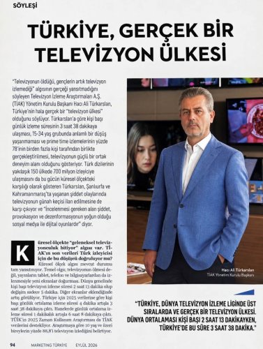 Türkiye Gerçek Bir Televizyon Ülkesi